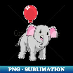 elephant with balloon - decorative sublimation png file - unlock vibrant sublimation designs