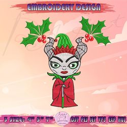 horror movie chibi christmas embroidery design, merry creepmas embroidery, funny christmas embroidery, machine embroidery designs