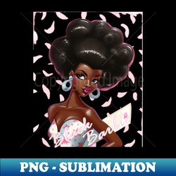 black barbie - premium sublimation digital download - perfect for creative projects