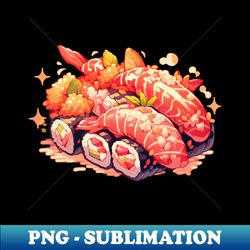 Cute Sushi Anime Food Pixel Art - Aesthetic Sublimation Digital File - Perfect for Sublimation Mastery
