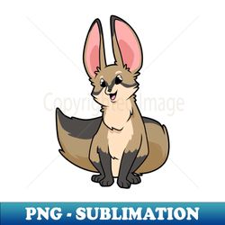 Kawaii Bat-eared fox - High-Quality PNG Sublimation Download - Perfect for Creative Projects