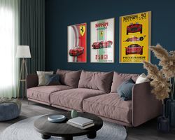 luxury cars set of 3 posters, rolls royce poster, lamborghini poster, ferrari poster, f40, wallpaper, poster, high profi