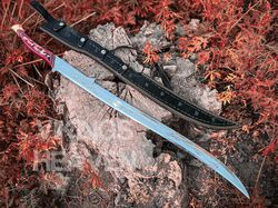 "hadhafang sword elven princess fantasy sword, cosplay lotr sword with sheath"