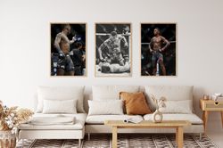 israel adesanya poster, israel adesanya set of 3 posters, ufc poster, mma poster, martial arts poster, boxing poster, fi