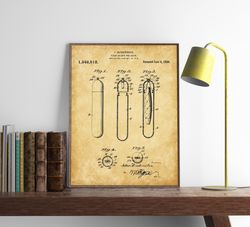 cigar holder patent, set of 4, cigar holder patent print, smoking patent art, cigarette holder patent print, bar decor,