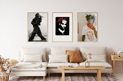 playboi carti poster, playboi carti set of 3 posters, playboi carti art, hip hop poster, rap poster, music poster, album