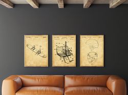 snowboard patent set of 3, snowboard patent, goggle poster, helmet art, lift chair patent, winter sports decor, -1.jpg