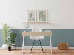 minimalist modern simple gallery art set of 2 sage green simple abstract art boho farmhouse decor minimalist brush strok