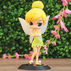 disney 14cm q posket princess tinker bell figure model toys cake figure animation model dolls gifts home decor birthday