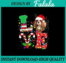 love cavalier king charles spaniel dog christmas png, christmas love dog png, chistmas png, digital download