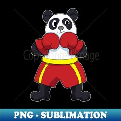 Panda as Boxer with Boxing gloves - Signature Sublimation PNG File - Fashionable and Fearless
