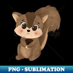 squirrel with acorn - signature sublimation png file - transform your sublimation creations