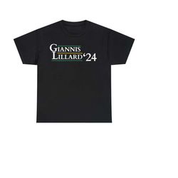 new 'giannis lillard' milwaukee bucks 24 shirt, mil, antetokounmpo, lillard, dame, basketball