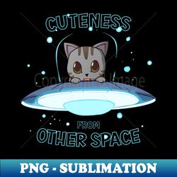 grey cat cuteness from other space - digital sublimation download file - transform your sublimation creations