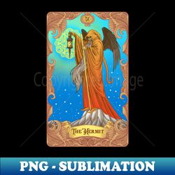 hermit tarot card - signature sublimation png file - defying the norms