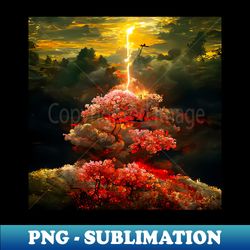 lightning strikes a tree - stylish sublimation digital download - boost your success with this inspirational png download