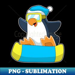 penguin snowboard winter sports - premium sublimation digital download - fashionable and fearless