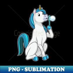 unicorn with soap bubbles - exclusive png sublimation download - instantly transform your sublimation projects