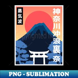 vaporwave japan sun style art modular retro vintage japanese art - modern sublimation png file - fashionable and fearless