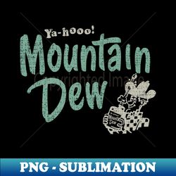 vintage mountain dew - modern sublimation png file - vibrant and eye-catching typography