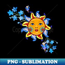 Sun Flowers and Fairies - Retro PNG Sublimation Digital Download - Bold & Eye-catching