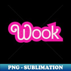 wook baby doll hot pink barbie font - digital sublimation download file - revolutionize your designs