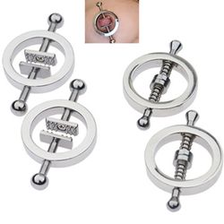 1pair  adjustable bite nipple clamps with sharpthorn adult bdsm fetish sex toys valentine's day gift