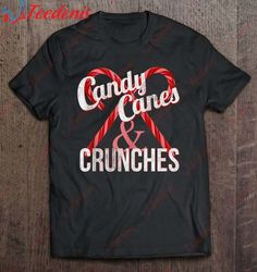 candy canes  crunches crossing candy canes shirt, kids family christmas shirts  wear love, share beauty