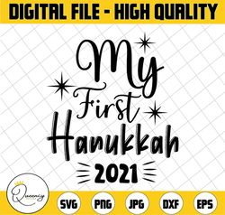 my first hanukkah 2021 svg, my first hanukkah 2021 svg, svg, png, 1st hanukkah 2021 png, cut files