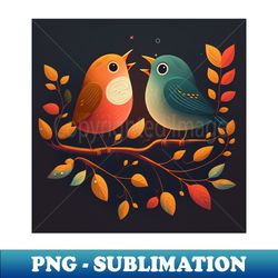 nocturnal birds - instant png sublimation download - create with confidence