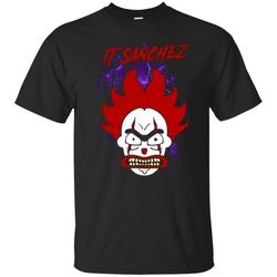 agr pennywise it sanchez rick and morty parody stephen king t-shirt