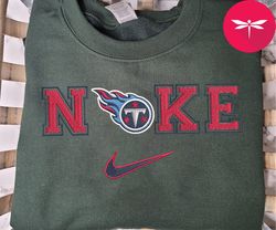 nike nfl tennessee titans logo embroidered sweatshirt, nike nfl sport embroidered sweatshirt, nfl embroidered shirt