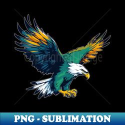 Philadelphia Eagles Landing - Retro PNG Sublimation Digital Download - Instantly Transform Your Sublimation Projects