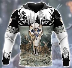 cool deer hunting 3d all over print | hoodie | unisex | full size | adult | colorful | ht4683