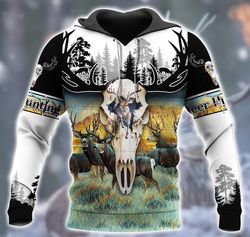 cool deer hunting 3d all over print | hoodie | unisex | full size | adult | colorful | ht4684