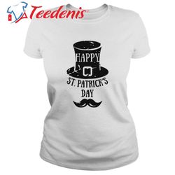 top hat and mustache irish holiday st patricks day shirt  wear love, share beauty