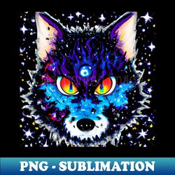 galaxy wolf - aesthetic sublimation digital file - transform your sublimation creations