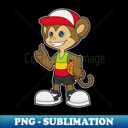 monkey as basketball player with basketball - png transparent sublimation file - boost your success with this inspirational png download