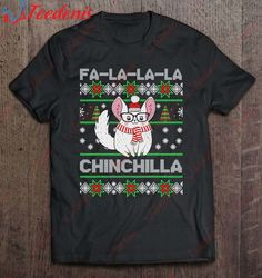 Christmas - Chinchilla Ugly Sweater Shirt, Funny Family Christmas Tee Shirts  Wear Love, Share Beauty