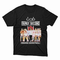 god family second first then indiana womens basketball team shirt