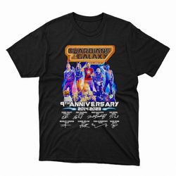 guardians of the galaxy 90th anniversary 2014 2023 signatures shirt