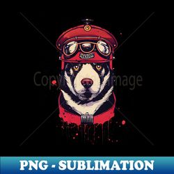 Red baron husky dog - Sublimation-Ready PNG File - Perfect for Personalization