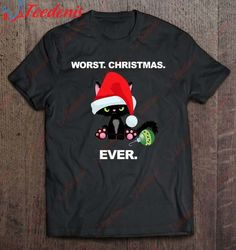 christmas ca funny santa hat worst christmas ever shirt, family christmas shirt ideas funny  wear love, share beauty