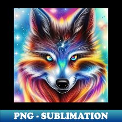 galaxy wolf - sublimation-ready png file - perfect for sublimation mastery