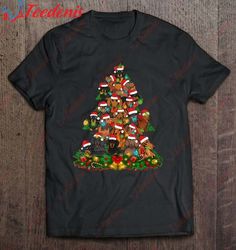 christmas cute dachshund xmas tree wearing santa hat pet lovers shirt, christmas shirt ideas  wear love, share beauty