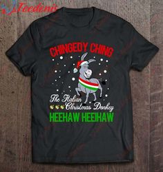 christmas donkey italian xmas gifts for men women shirt, christmas shirts mens sale  wear love, share beauty