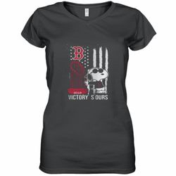 get now victory is ours 2018 snoopy boston red sox shirt women&039s v-neck t-shirt