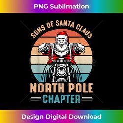 christmas biker sons of santa anarchy north pole chapter - edgy sublimation digital file - access the spectrum of sublimation artistry