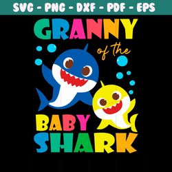 granny of the baby shark svg, trending svg, baby shark svg, shark svg, granny shark svg, granny svg, grandma shark svg,
