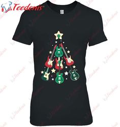Christmas Guitar Tree Musical Instrument Shirt, Funny Christmas Shirts For Family  Wear Love, Share Beauty